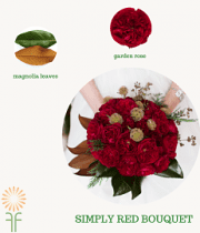Simply Red Bouquet Flower Package