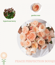 Peach Bouquet Flower Package