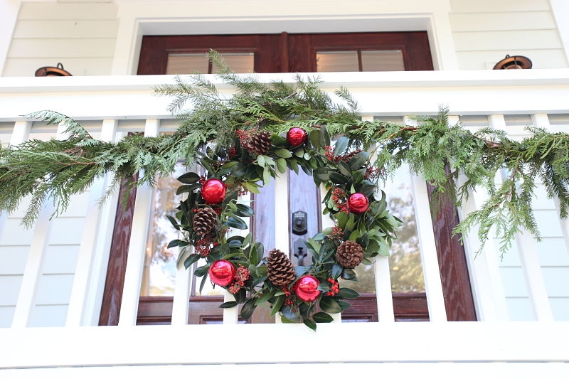 Holiday decor wreath delivered