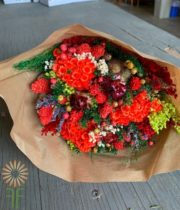 Red Fantasy Dried Mixed Bouquet