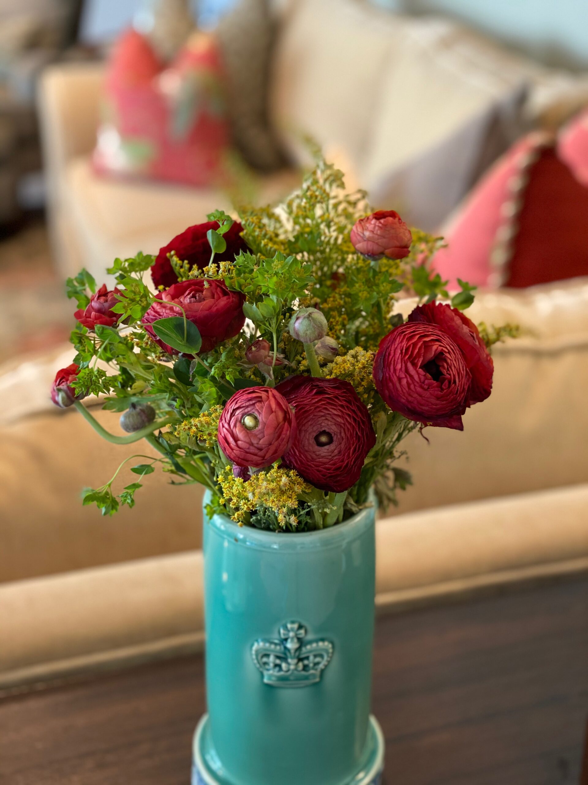 Burlap Ranunculus Bouquet in Fabulous Florals